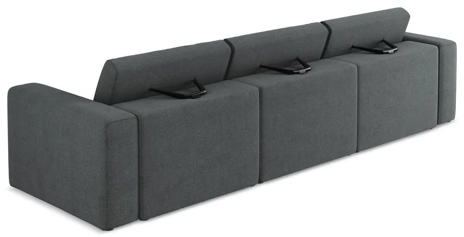 Szara sofa modułowa 314 cm Kalea – Makamii