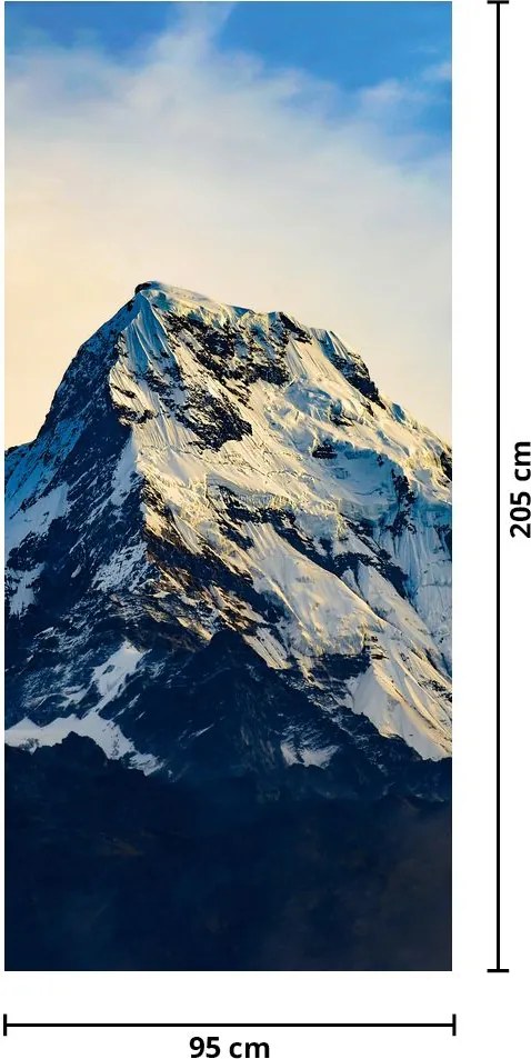 Fototapeta na drzwi - Śnieżne góry (95x205cm)