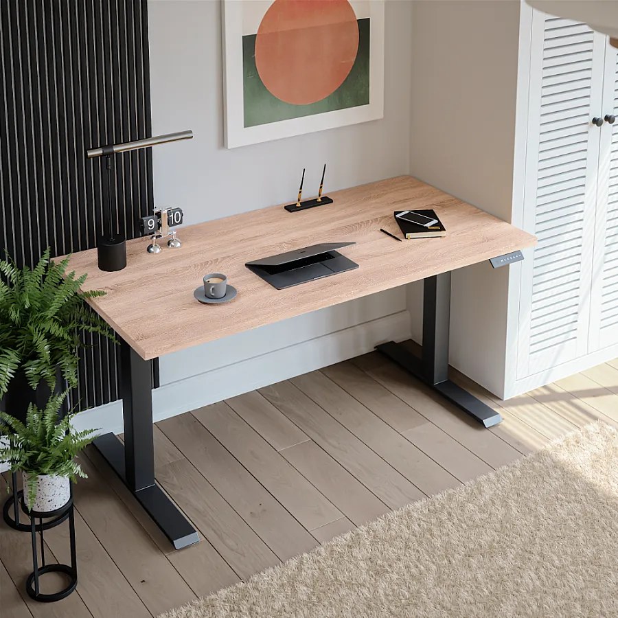 Biurko elektryczne z regulacją wysokości Dąb Sonoma 180 x 95cm