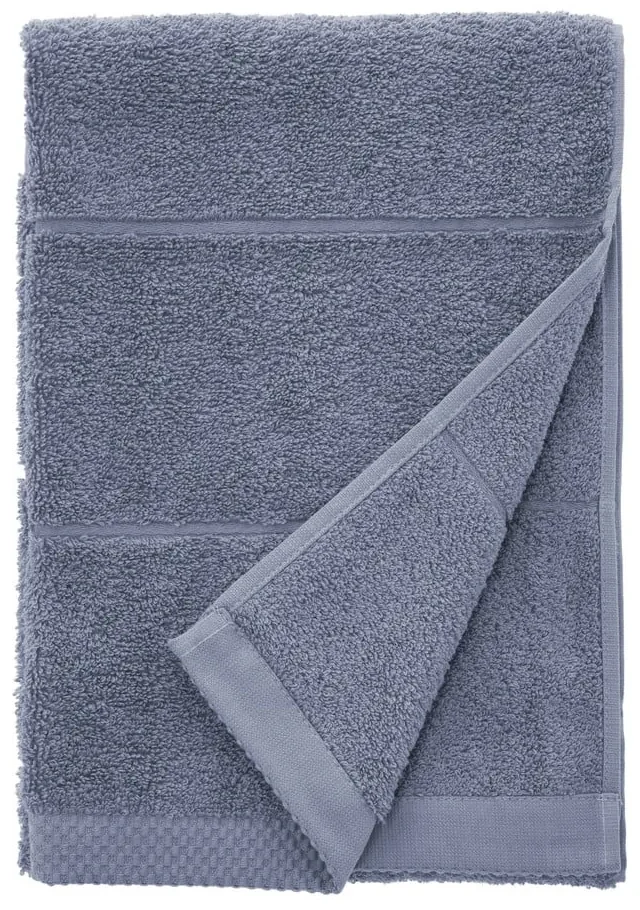 Niebieski bawełniany ręcznik frotte 50x100 cm Line – Södahl