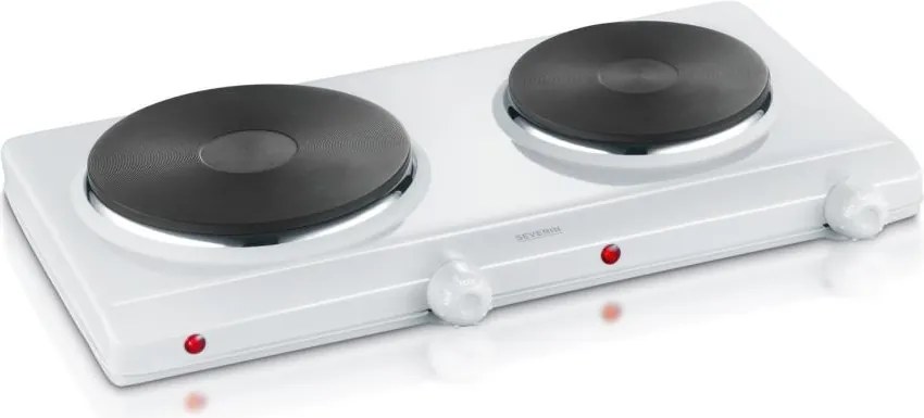 Severin DK 1042 - Kuchenka dwupalnikowa 2500W/230V biała