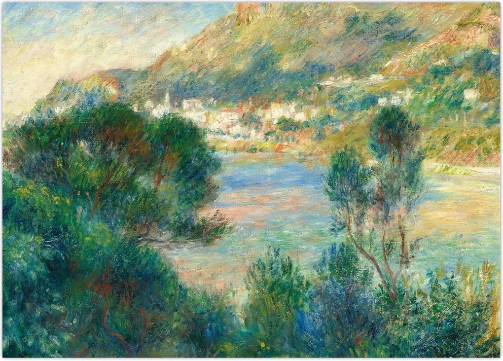 Obraz - Auguste Renoir, View of Monte Carlo from Cap Martin, reprodukcje (70x50 cm)