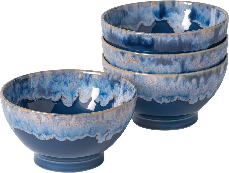 Niebieskie kamionkowe miski zestaw 4 szt. ø 15 cm Latte – Costa Nova