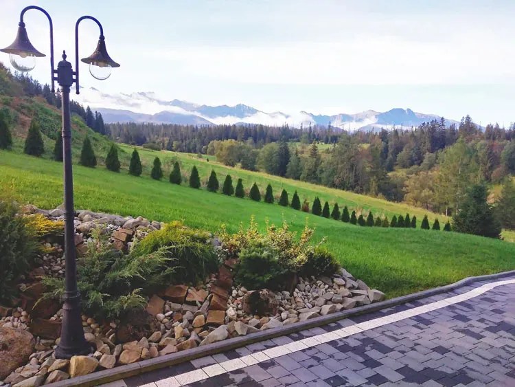 Czarna podwójna lampa ogrodowa stojąca - 5X S313 H8-W11