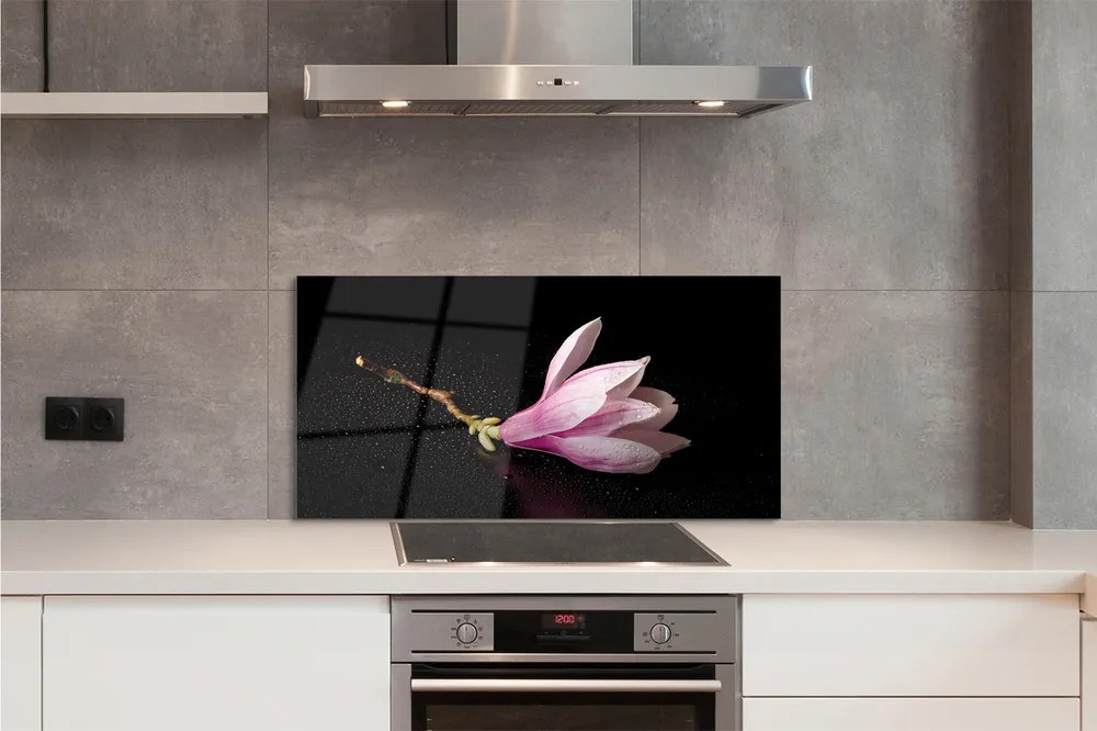 Panel Kuchenny Szklany Kwiat Lotosu na Wodzie