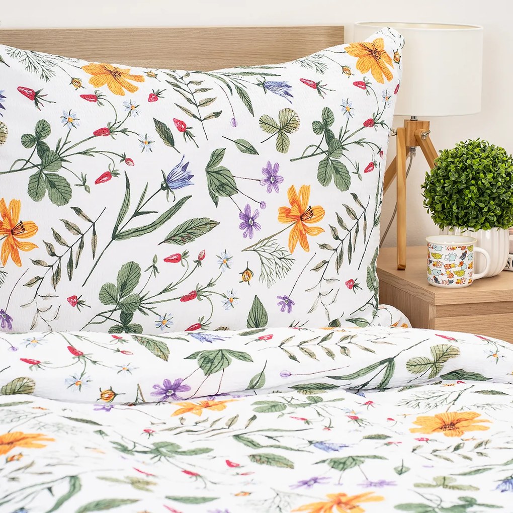 4Home Pościel z kory Wildflower Bliss, 140 x 220 cm, 70 x 90 cm