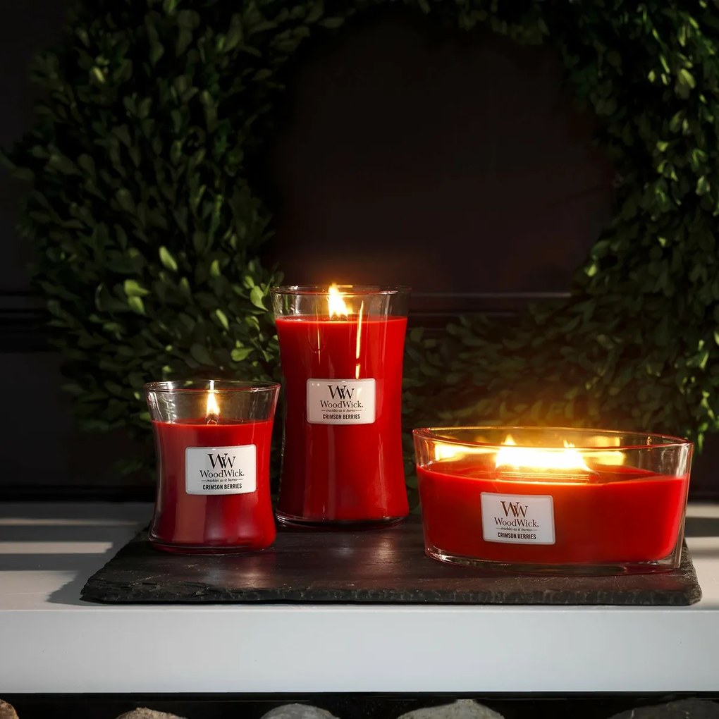 WoodWick Świeca zapachowa w dużym wazonie CrimsonBerries, 609 g