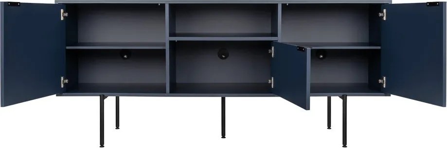 Ciemnoniebieska szafka pod TV 180x79x50 cm Bau – noo.ma