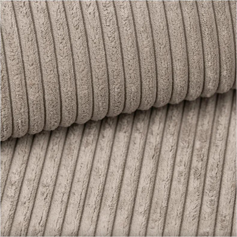 Kanapa KASJO Lewostronny Sofo-Narożnik z funkcją spania i poduszkami, 2x pojemnik POSO 002 Cappucino DOMOHOME