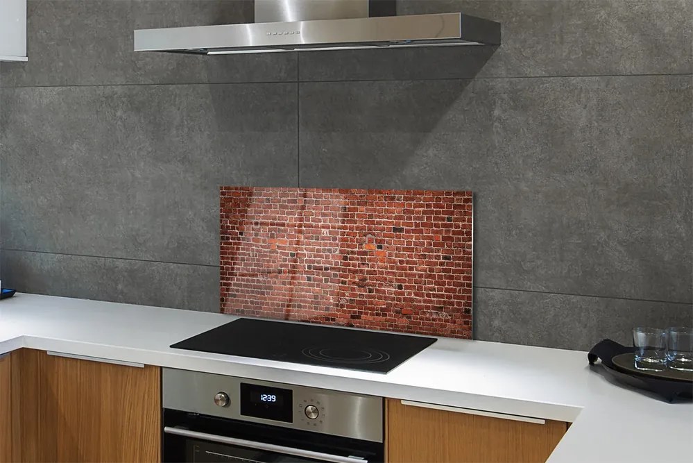 Szkło do Kuchni na Ścianę Zabytkowa Struktura Muru