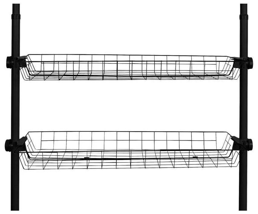 Koszyk do garderoby, szafy HERKULES 2 sztuki, 83 x 38 x 8 cm, WENKO