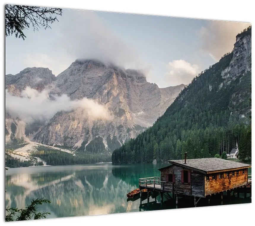Obraz - Lake Prags (70x50 cm)