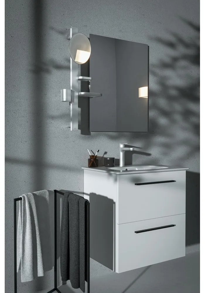 Lustro z półką/z wieszakiem ścienne ø 20,5 cm ALU+ – Ideal Standard