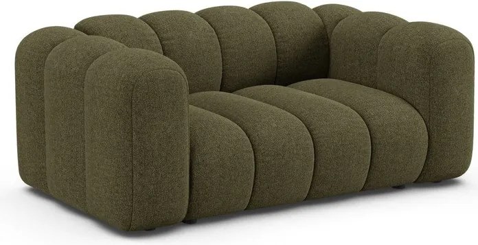 Zielona sofa z tkaniny szenilowej 170 cm Lupine – Micadoni