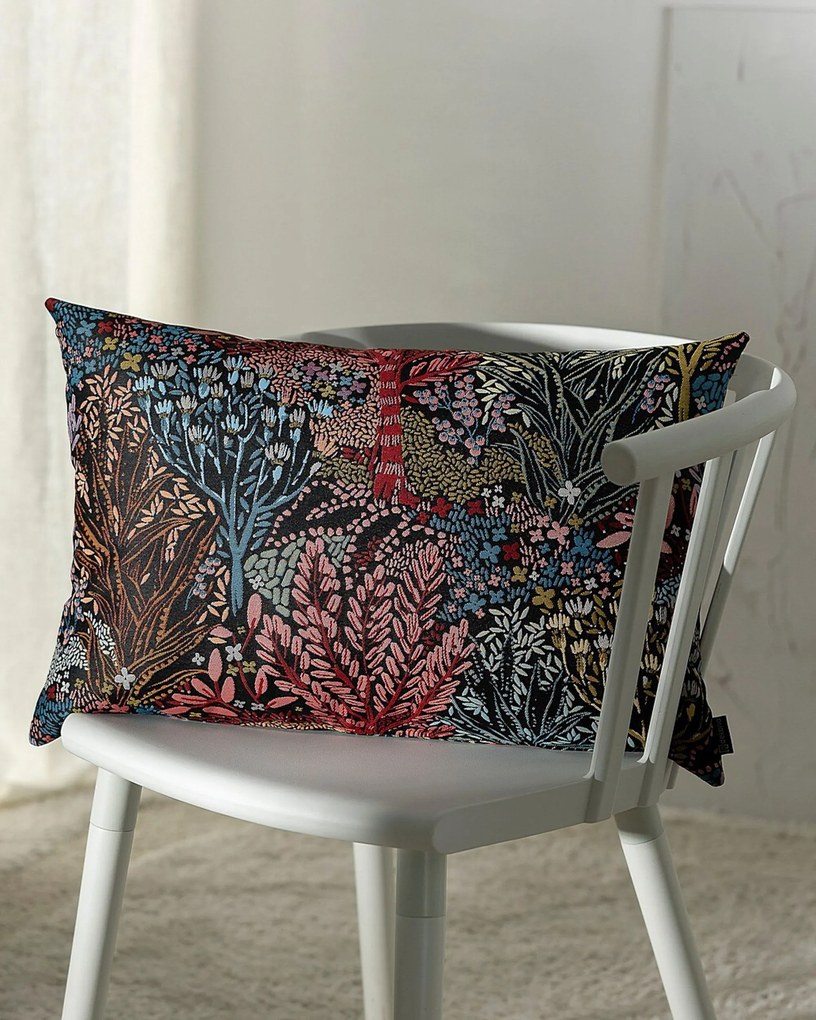 Poszewka Kinga na poduszkę prostokątną kolor wielokolorowy tkanina strukturalna, wzorzysta