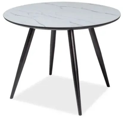 STÓŁ IDEAL EFEKT MARMURU/CZARNY STELAŻ 100X100 SIGNAL