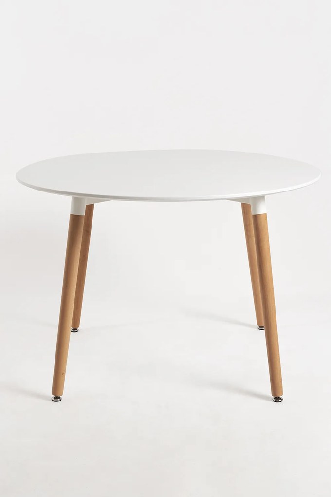 Okrgy stó wieowy 100 cm biay