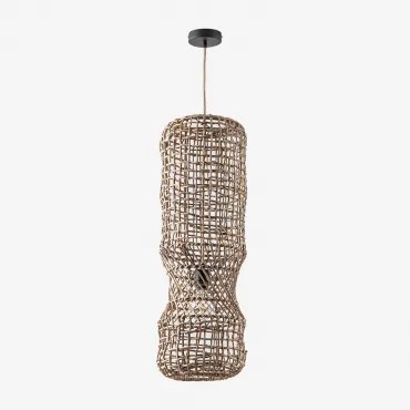 Lampa Sufitowa Aleida Miel - Czarna & ↑75 Cm Aleida - Sklum
