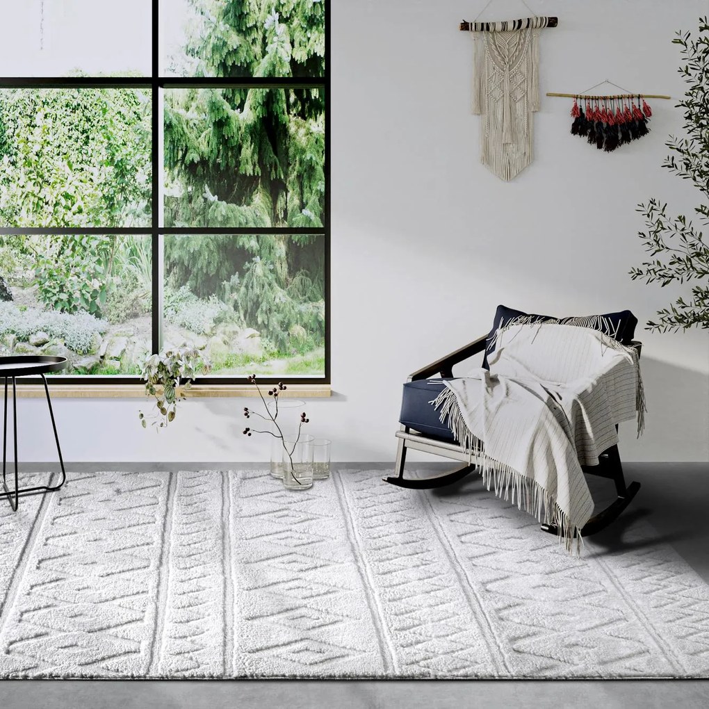 Dywan nowoczesny 3D Elle Collection Gallery Boho kremowy 120 cm x 170 cm