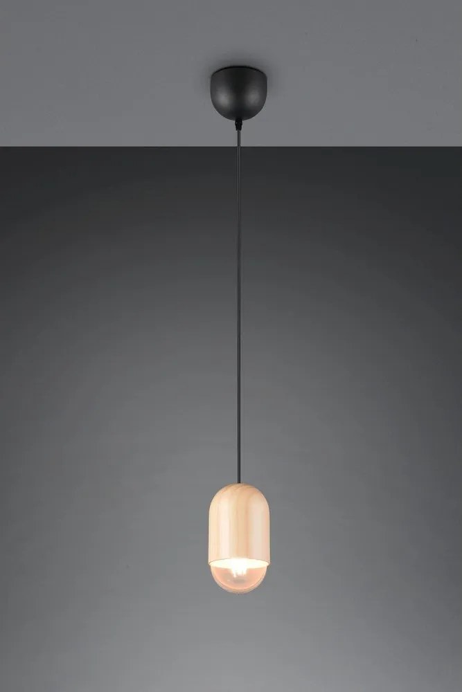 Beżowa lampa wisząca ø 11 cm Nara – Reality