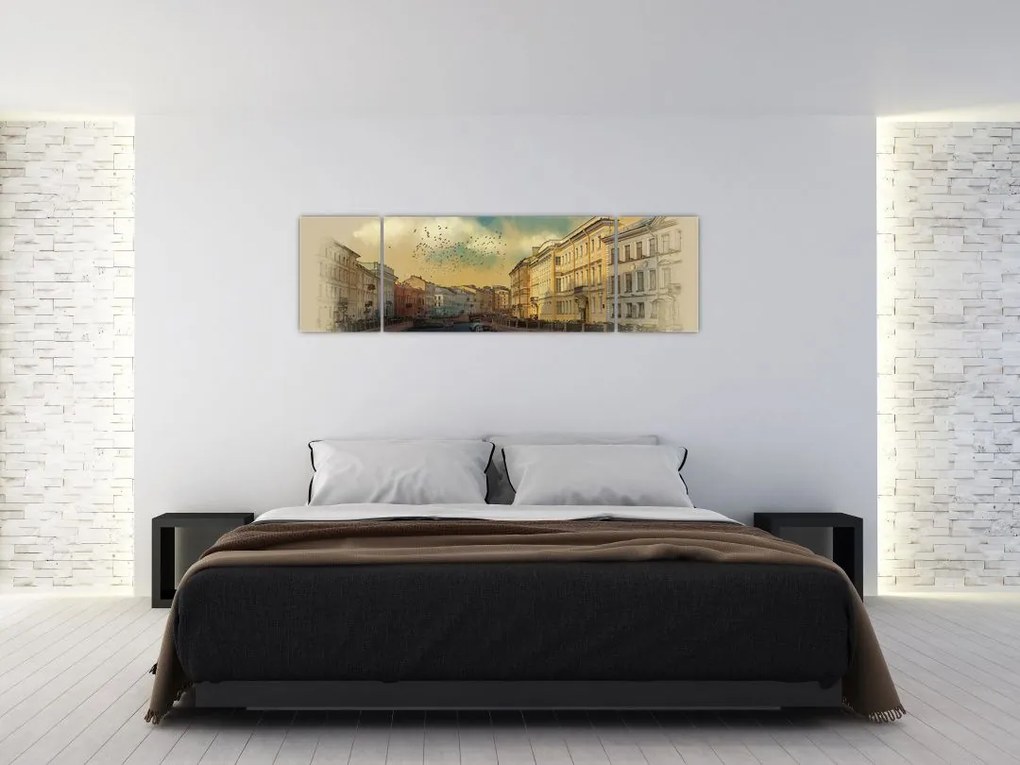 Obraz - Rzeka Mojka, Sankt Petersburg, Rosja (170x50 cm)