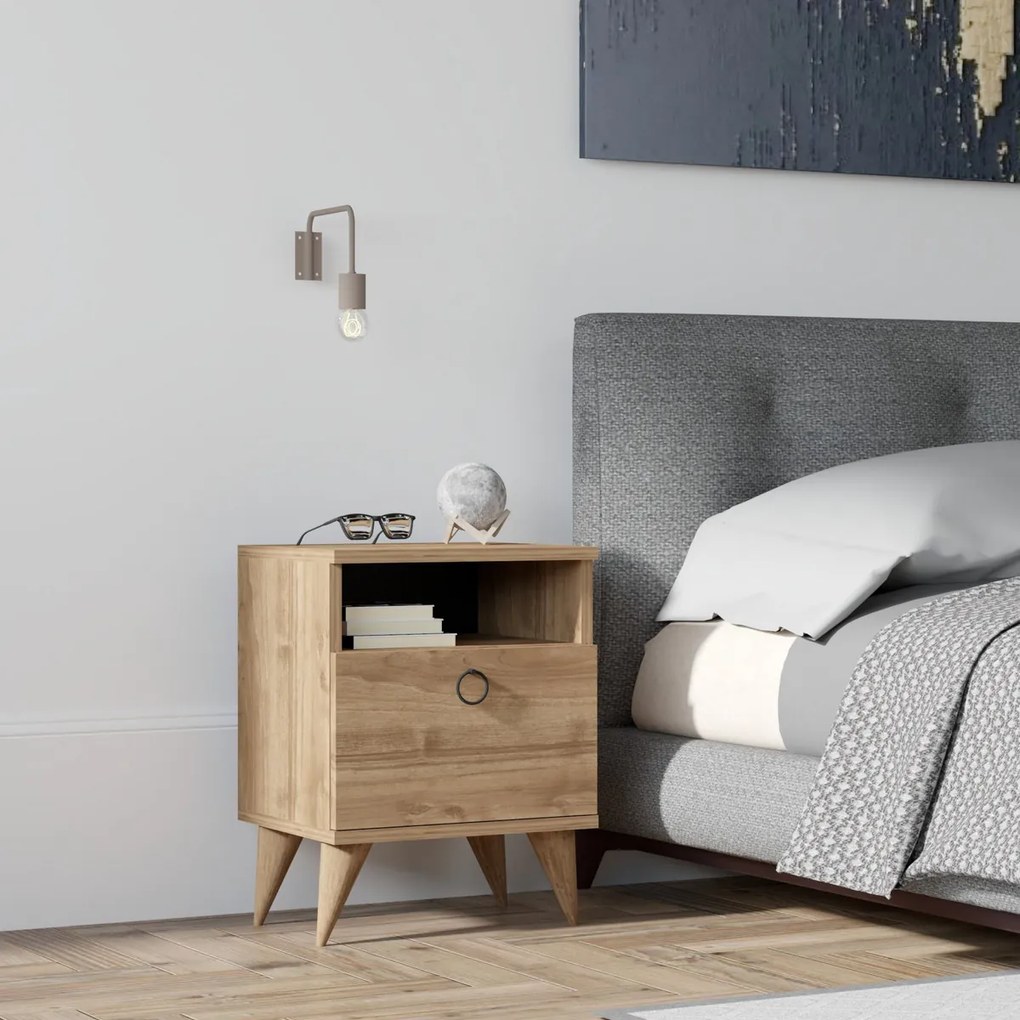 Stolik nocny Barlo Walnut
