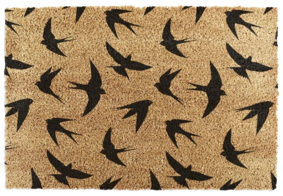 Wycieraczka z włókna kokosowego 40x60 cm Swallows – Artsy Doormats