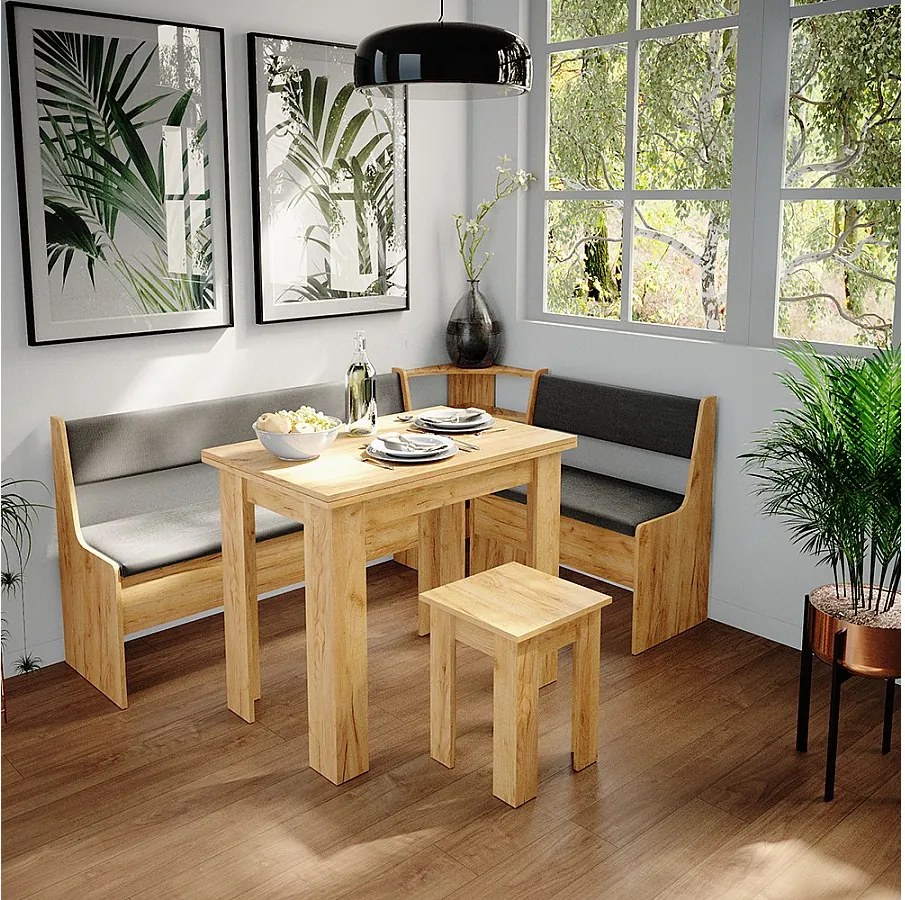 Corner Bank Group złoty dąb energetyczny 136.6x60x80 roman