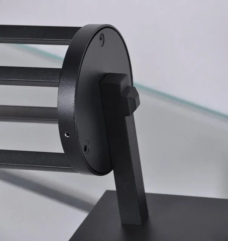 Czarny nowoczesny kinkiet zewnętrzny LED S9-N95