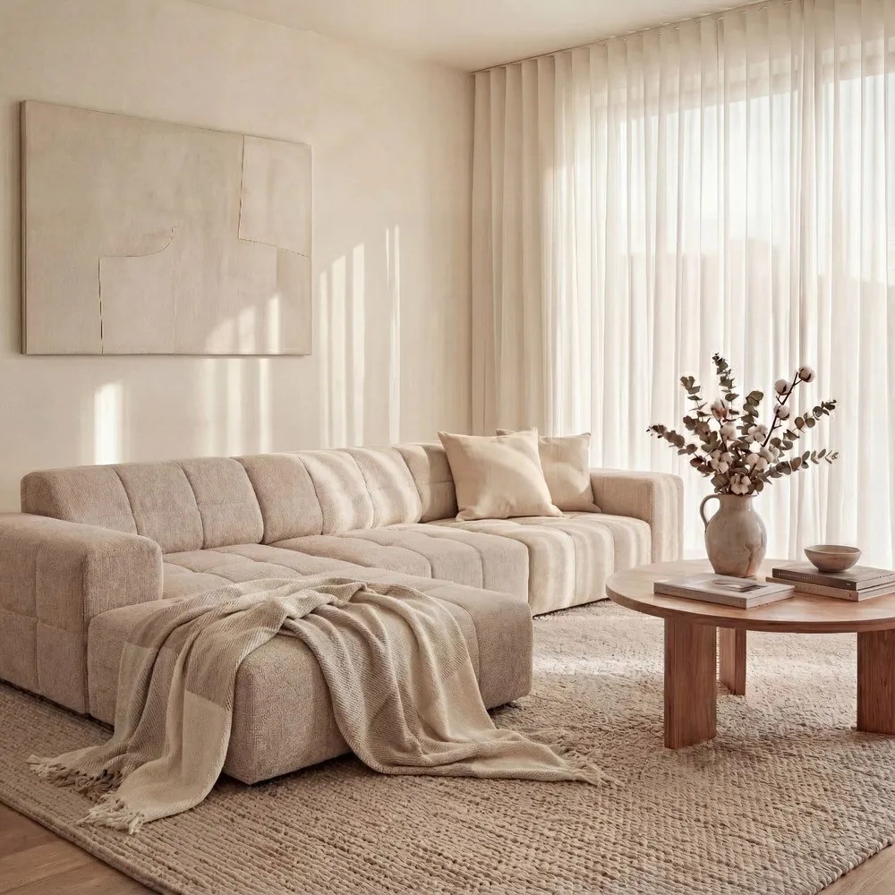 Beżowy narożnik (lewostronny) Chicago – Cosmopolitan Design