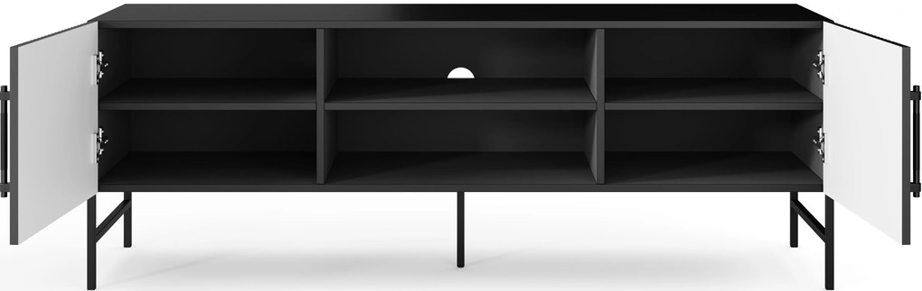 Stolik RTV RAFTT 152x55 cm, czarny