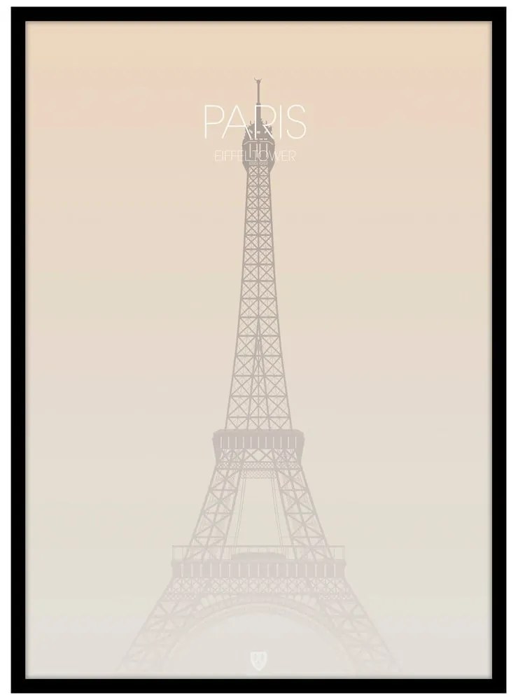 Obraz 50x70 cm Paris Eiffel Tower – Malerifabrikken