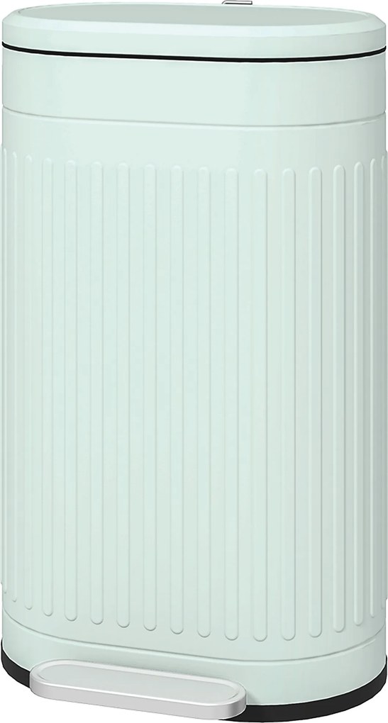 HOMCOM Kosz na Śmieci 30L Pedałowy z Pokrywą, Wyjmowanym Wewnętrznym Pojemnikiem i Systemem Soft-Close, 36,5 x 31,2 x 60,8 cm, Zielony | Aosom PL