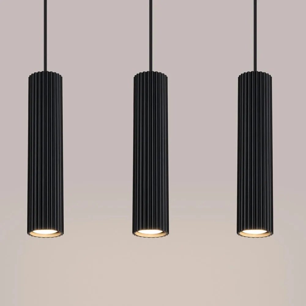 Czarna lampa wisząca Gleam – Sollux