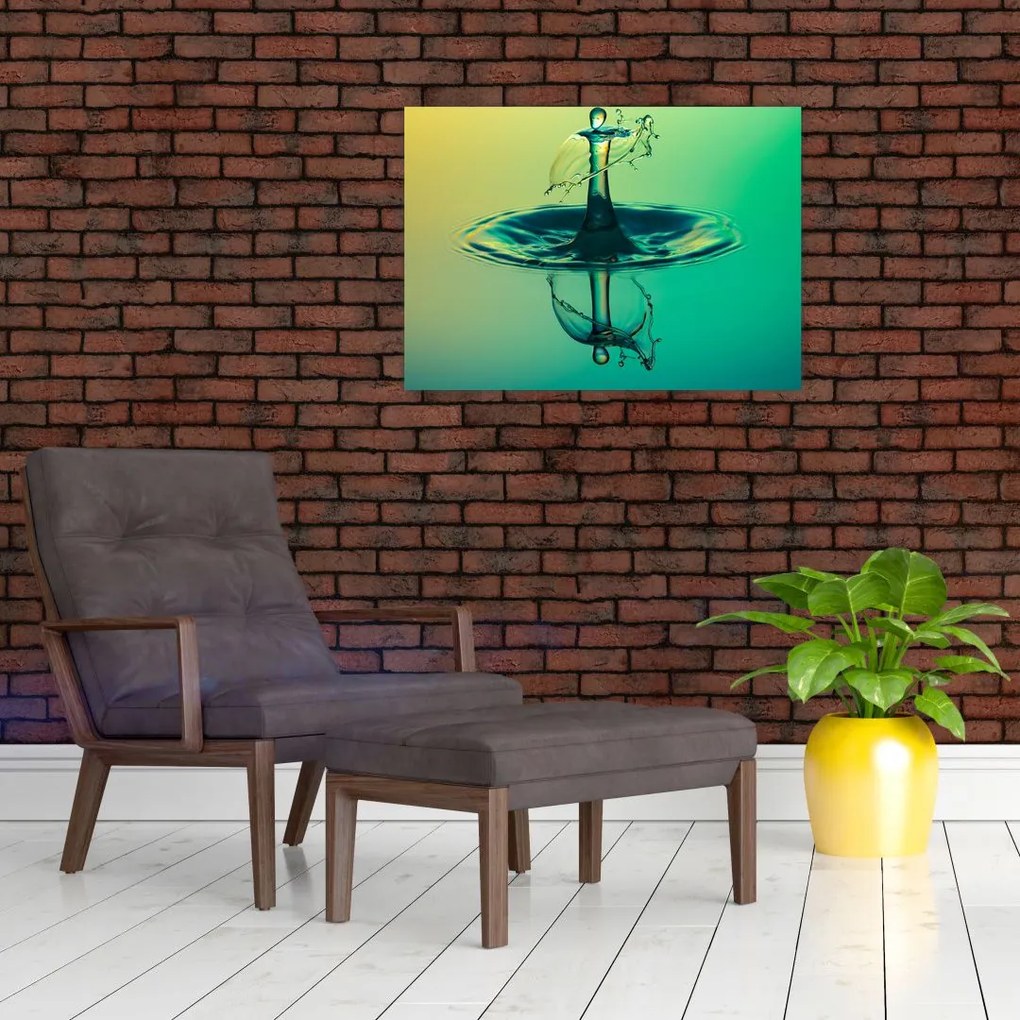 Obraz kropli wody (70x50 cm)