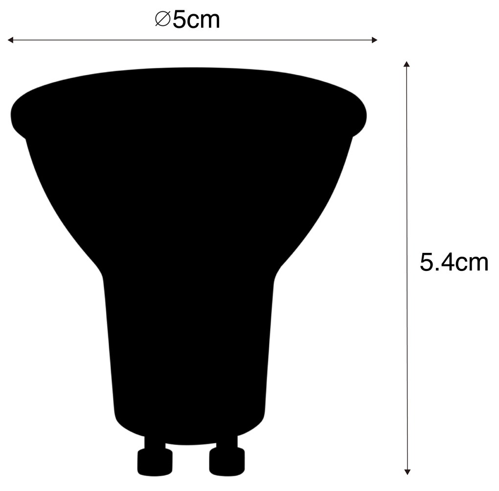 Zestaw 6 inteligentnych żarówek LED GU10 RBGW 4,5W 350lm 2700K