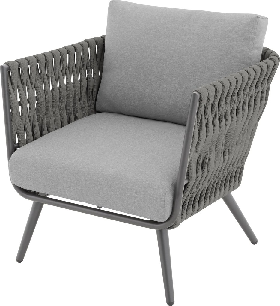 Doppler RIVA EXPERT ogrodowy zestaw wypoczynkowy 3+1 szary