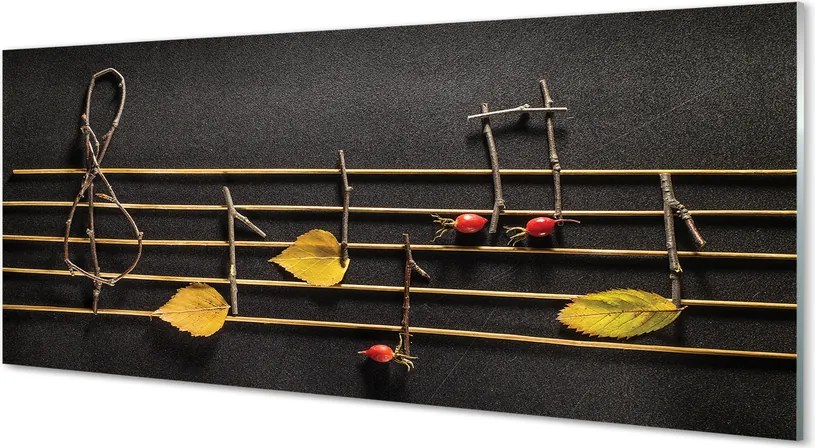 Szklany Panel Ekologiczny Zapis Nutowy