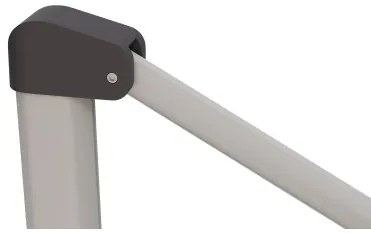 KNIRPS 320 x 320 cm - luksusowy wahadłowy parasol ogrodowy z drążkiem bocznym : Kolor parasola Knirps - Brązowy