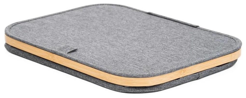 Pojemnik do przechowywania G21 40 x 30 x 15 cm, bambusowy z pokrywką, szary