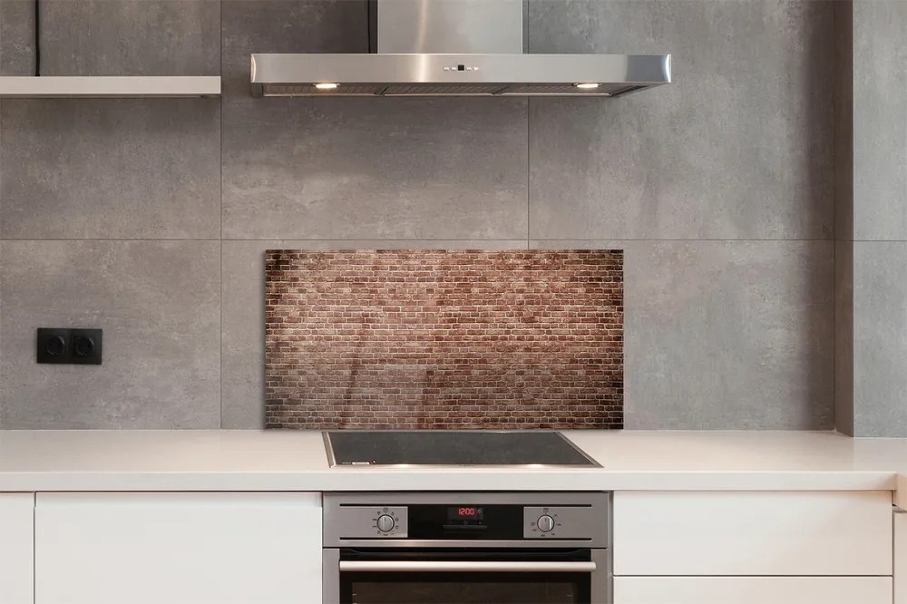 Szkło do Kuchni na Ścianę Klasyczna Cegła Vintage