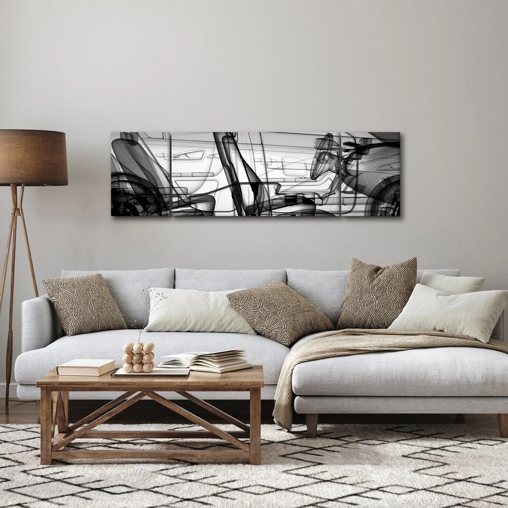 Obraz - Model samochodu 3D (170x50 cm)