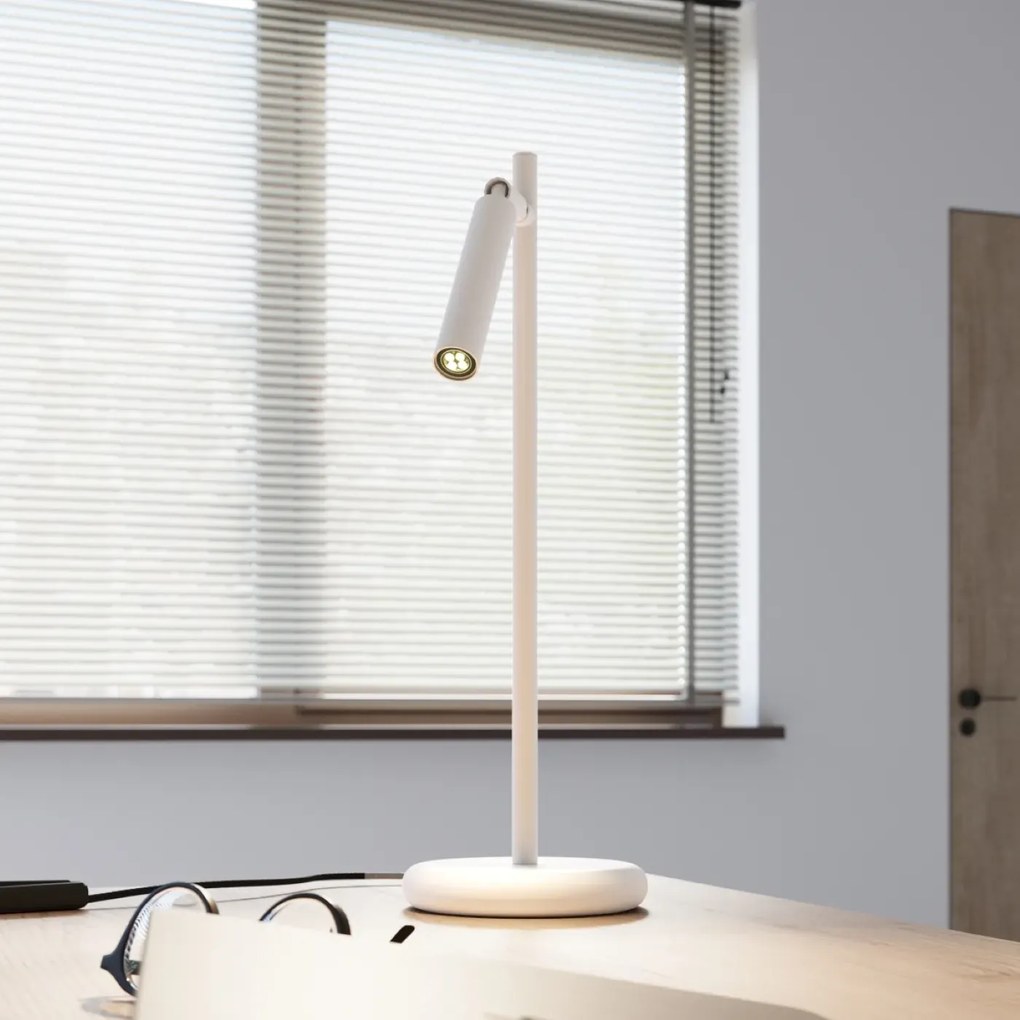 Lampa biurkowa PASTELO biała SOLLUX  LIGHTING