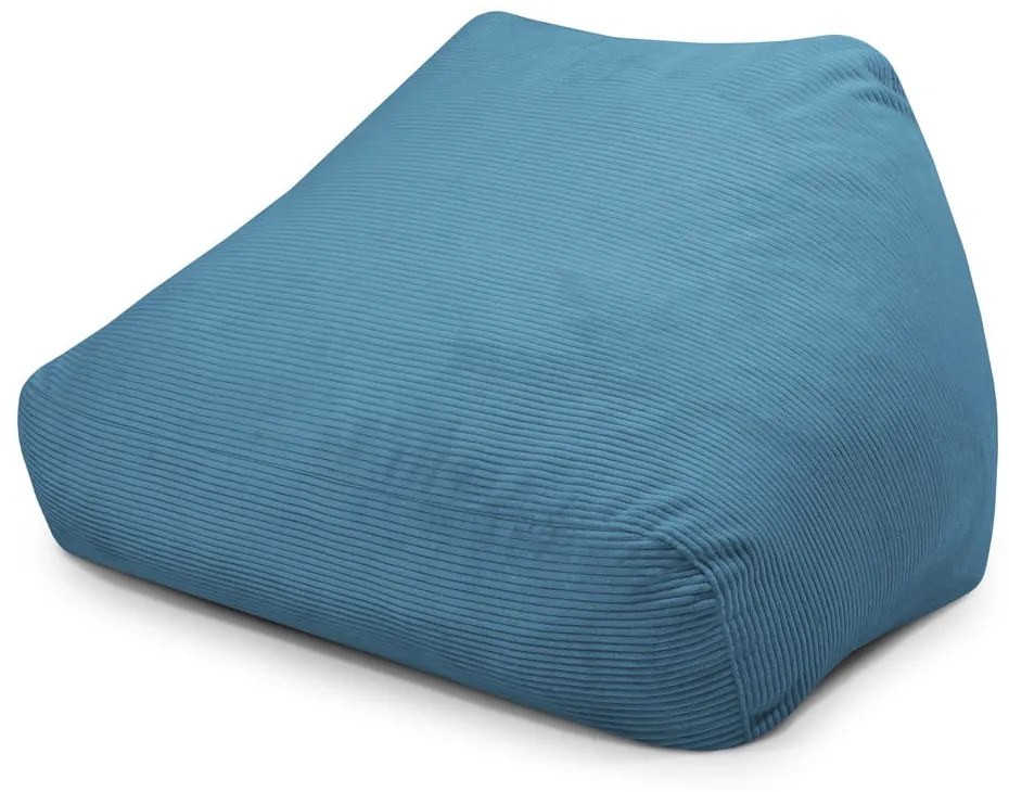 Niebieski sztruksowy worek do siedzenia Sofa Snug – SLOWDOWN