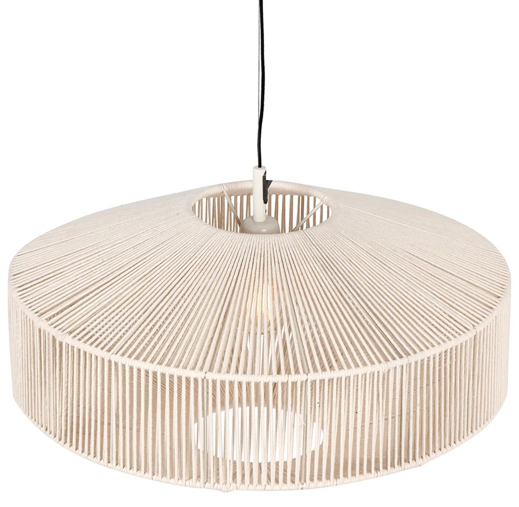 Lampa wisząca Japandi brązowy sznur 61 cm - SveaJapandi Oswietlenie wewnetrzne