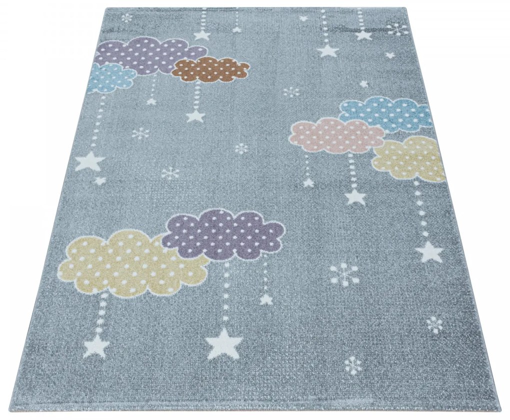 Dywan dziecięcy Lucky kolorowe chmurki 200 cm x 290 cm