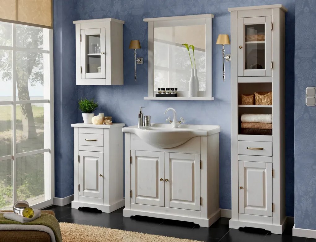 Lustro łazienkowe ROMANTIC 70x80cm białe COMAD