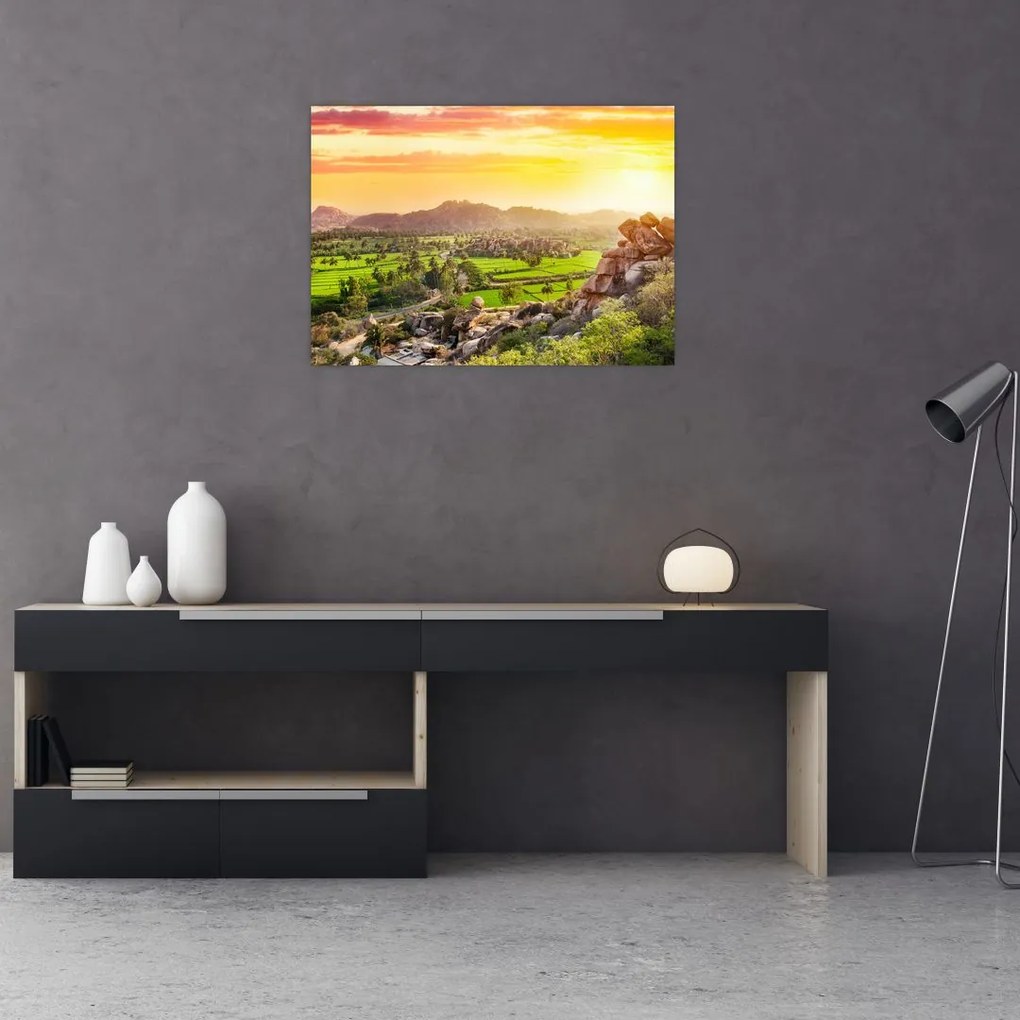 Obraz doliny Hampi w Indiach (70x50 cm)