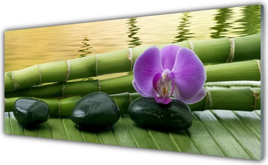 Panel Kuchenny Harmonijny Bambus I Kwiaty