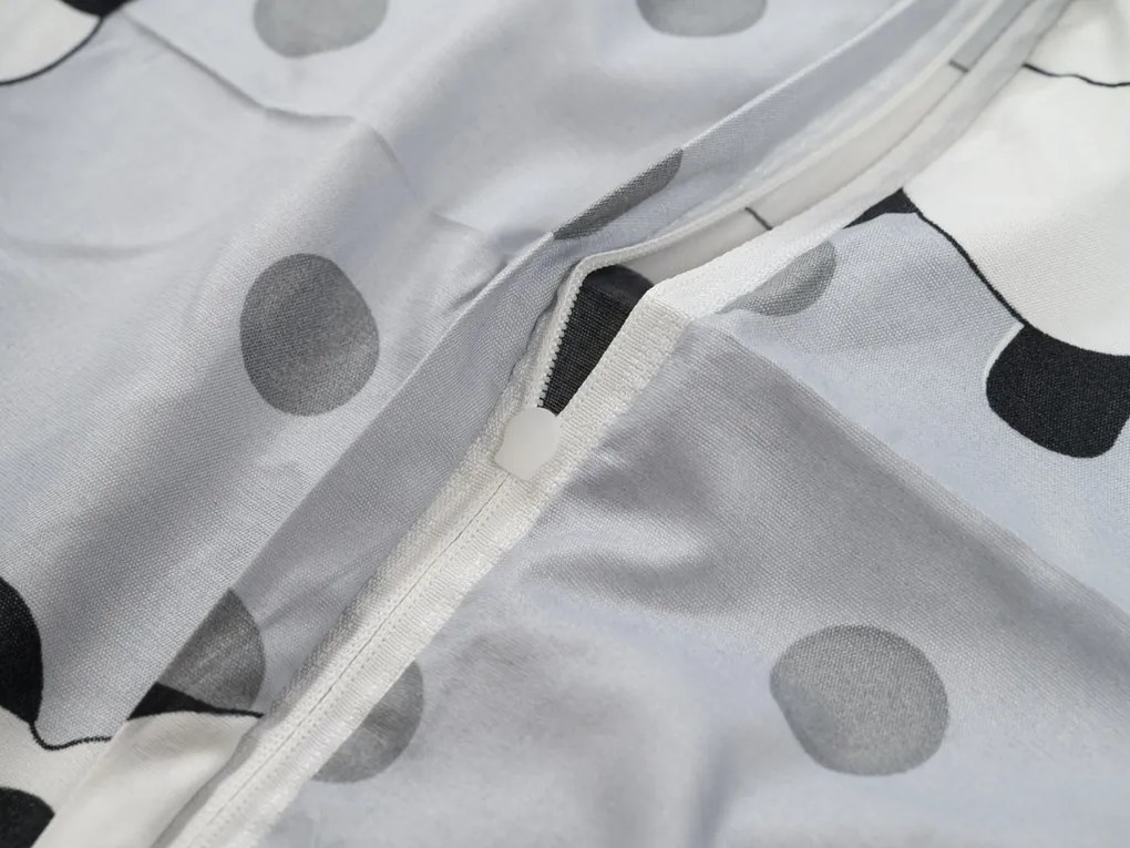 PrzytulneMieszkanie.pl PrzytulneMieszkanie.pl Pościel z mikrowłókna PANDA szare Rozmiar pościeli: 70 x 80 cm | 140 x 200 cm